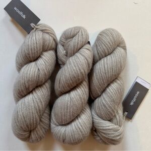3 skein bundle Woolfolk Luft.  Color L1. 109 yards each.